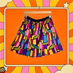 mark. Multicolor Geometric Skater Skirt, size XL